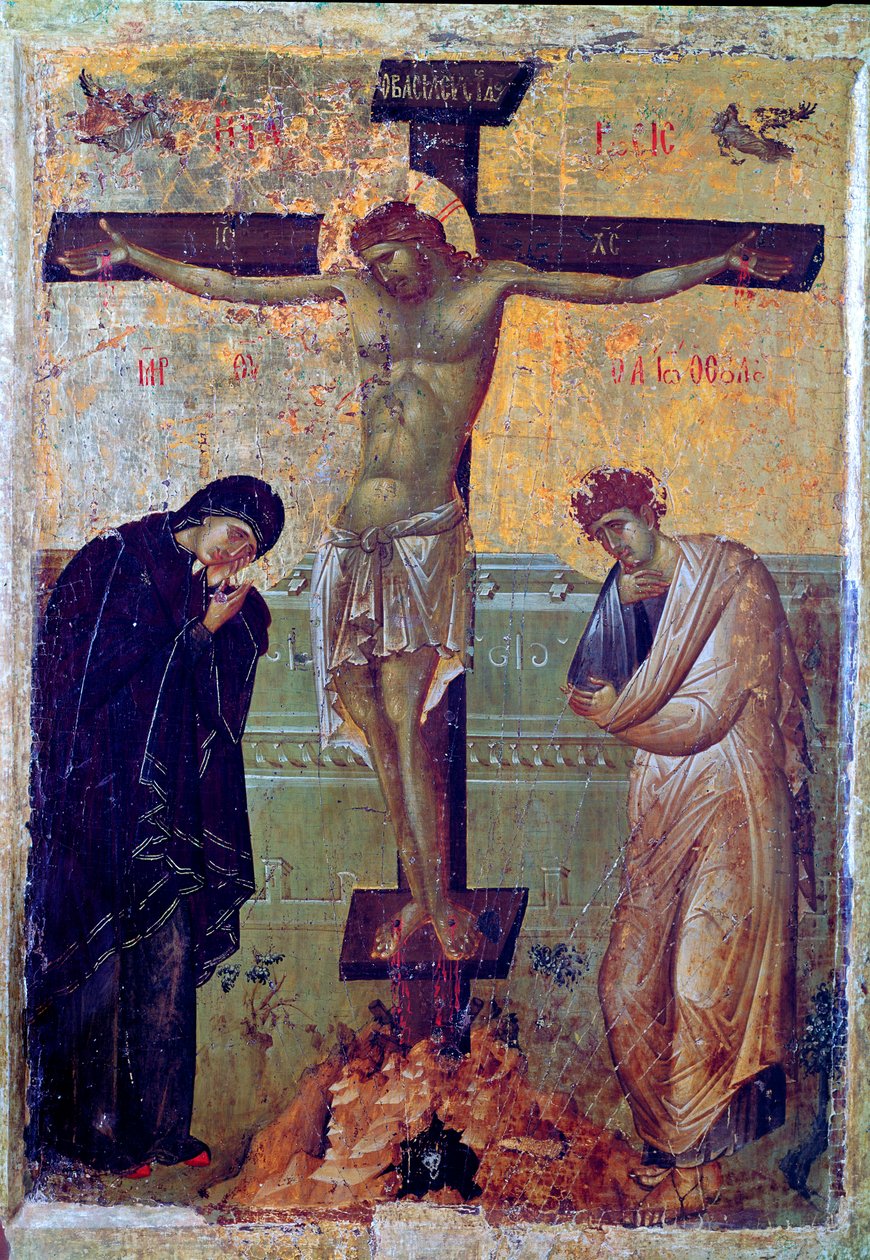Ukřižování (ikona 13. století) od Unknown artist