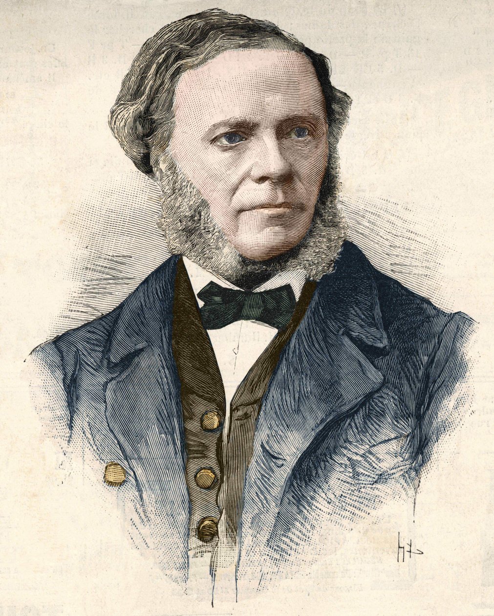 César Franck (1822 - 1890), francouzský skladatel a varhaník belgického původu. od Unknown artist