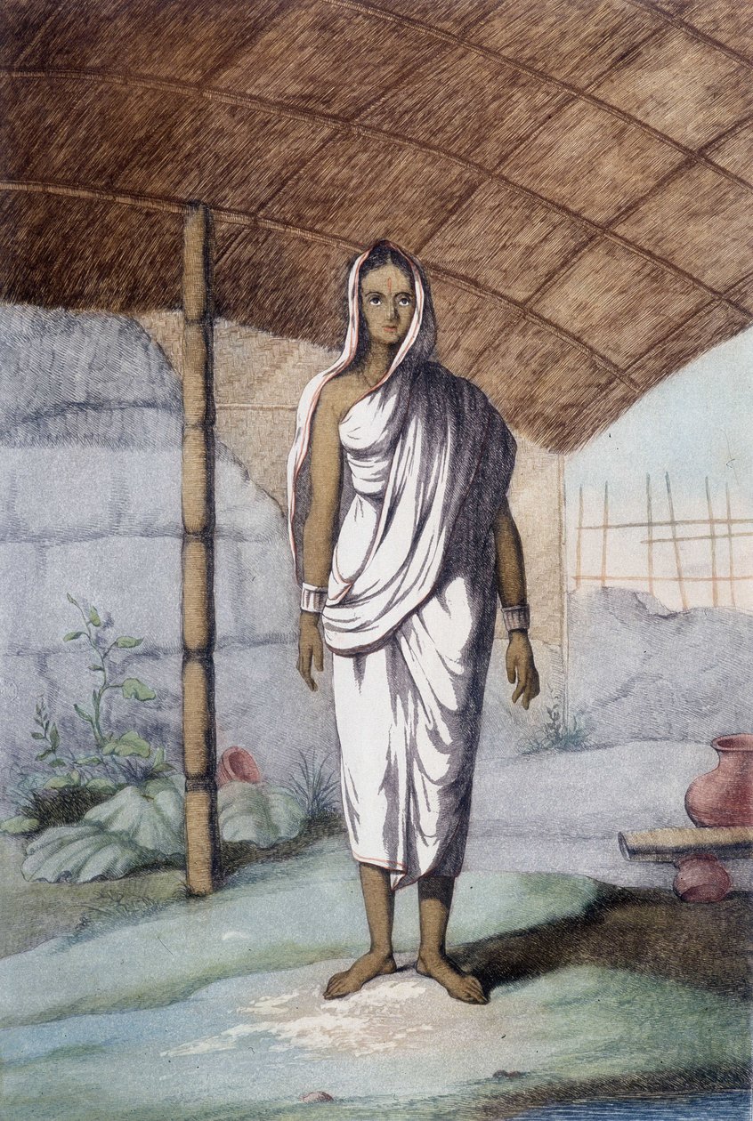 Kultura, civilizace a indická společnost: žena z nižší kasty. od Unknown artist