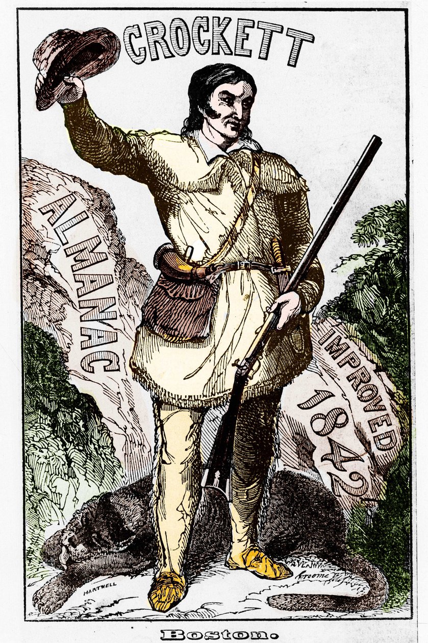 David Crockett (1786-1836), americký průkopník - Almanach od Unknown artist