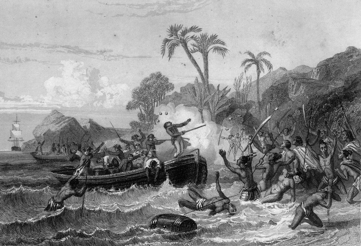 Smrt De Langla na Mariners Islands od Unknown artist