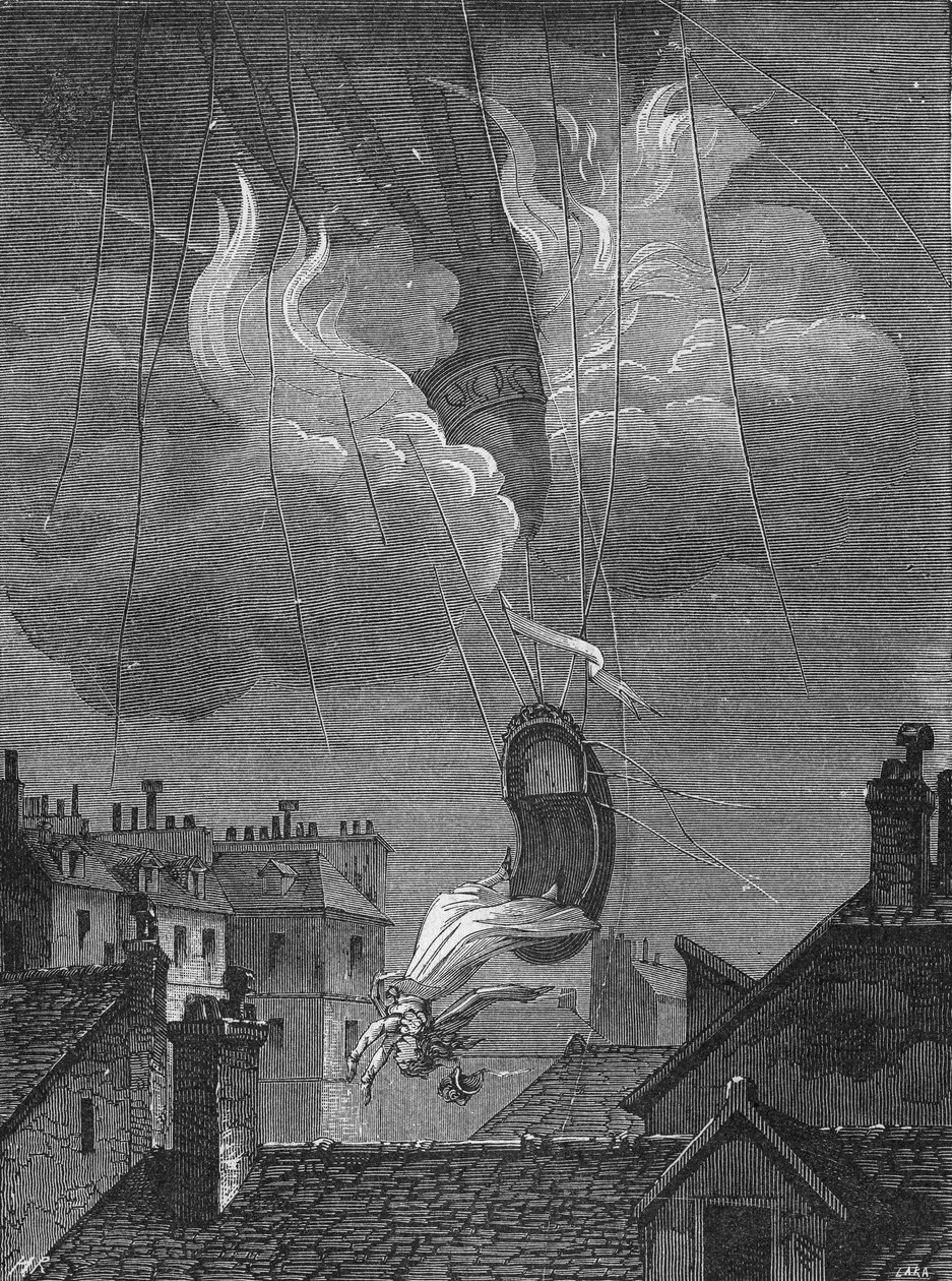 Smrt Madame Blanchard (jeho míč) od Unknown artist