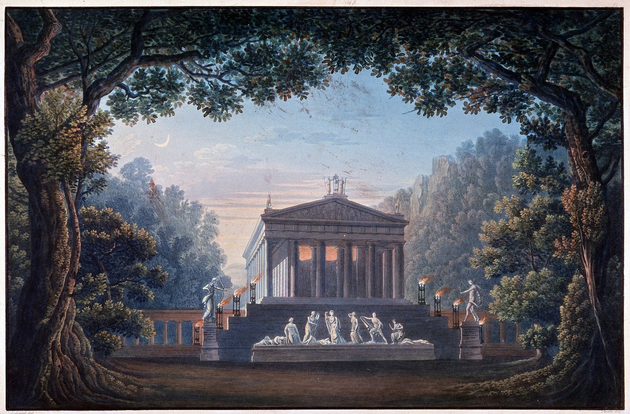 Dekorace pro operu "Oper Olympia"" od Unknown artist
