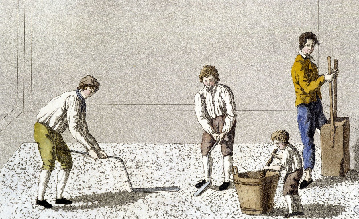 Dekorace: jedna z etap podlahové dlažby od Unknown artist