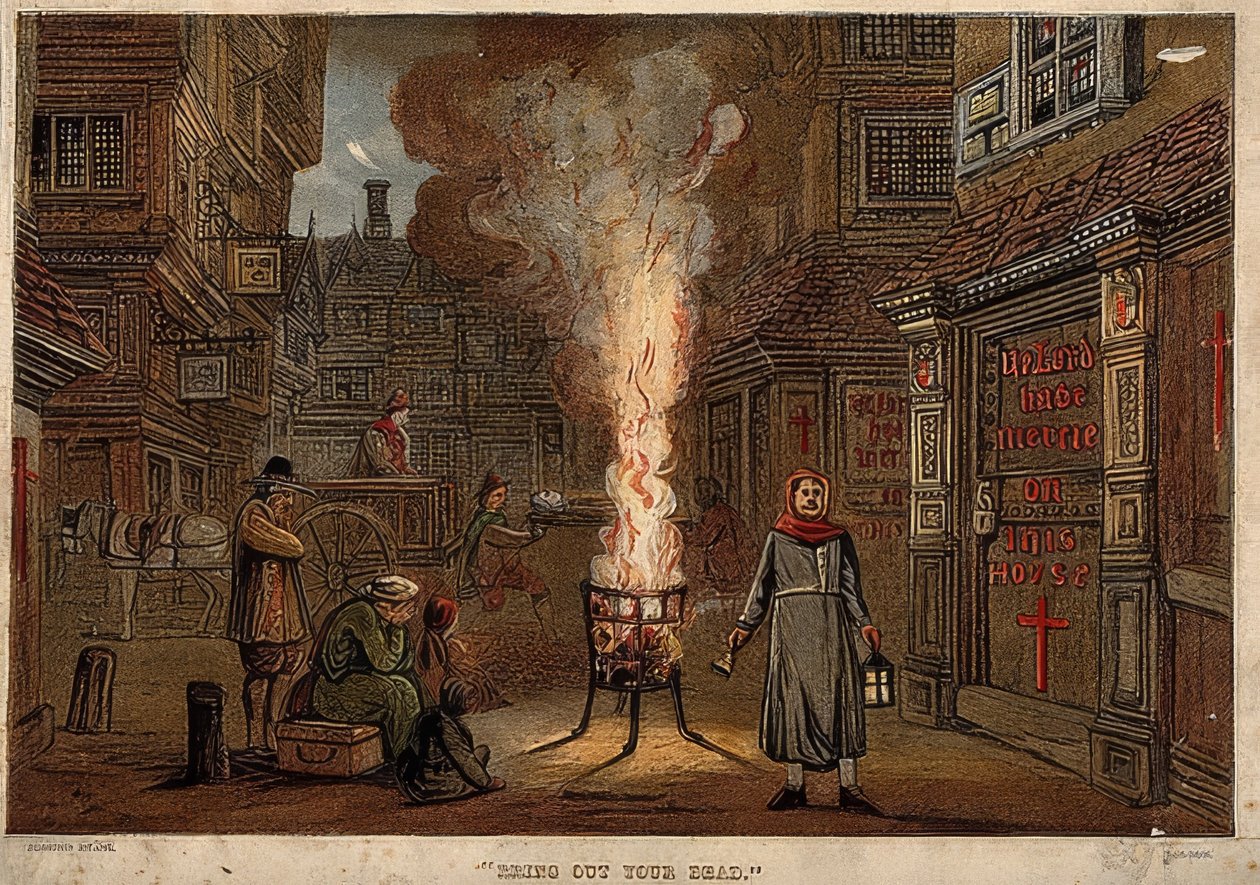 Velký mor v Londýně, 1665 od Unknown