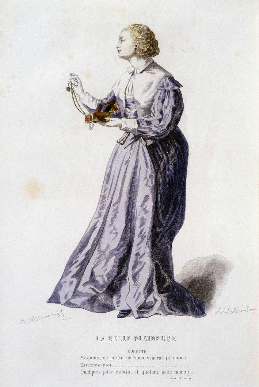 Dorette v „krásném prosebníkovi“ (Bois Robert v roce 1654), ve „Francouzském divadle v 16. a 17. století před Molierem““ od Edouarda Fourniera. od Unknown artist