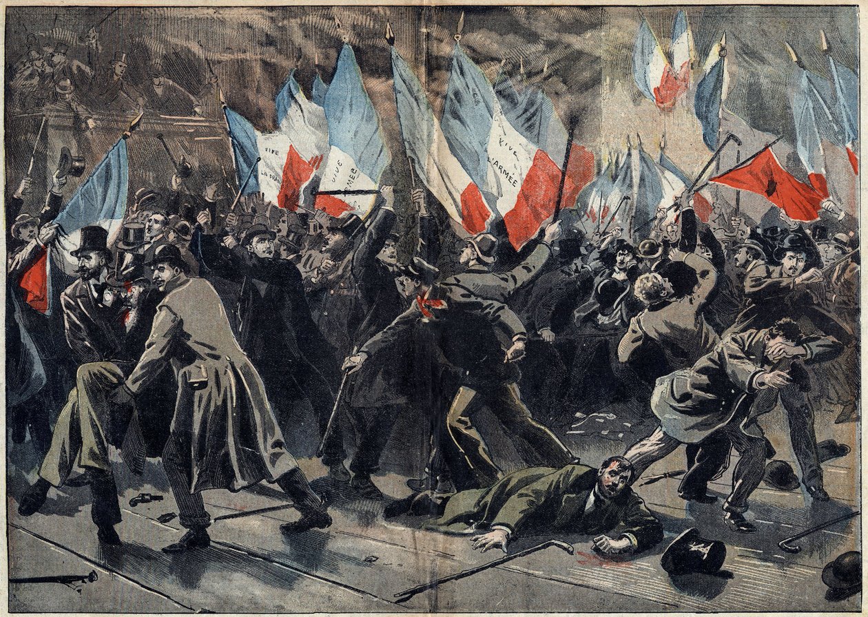 Dreyfusův případ – Paříž – 17. ledna od Unknown artist