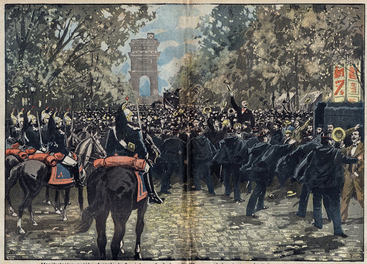 Dreyfusův případ – Paříž – 2. října od Unknown artist