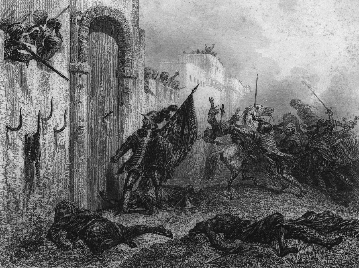 Během obléhání Alžíru Karlem V. v říjnu 1541 zasadil francouzský sir Pons de Balaguer, rytíř z Malty, svou dýku do brány Bab-Azoun se slovy: „Vrátíme se“. V „“L