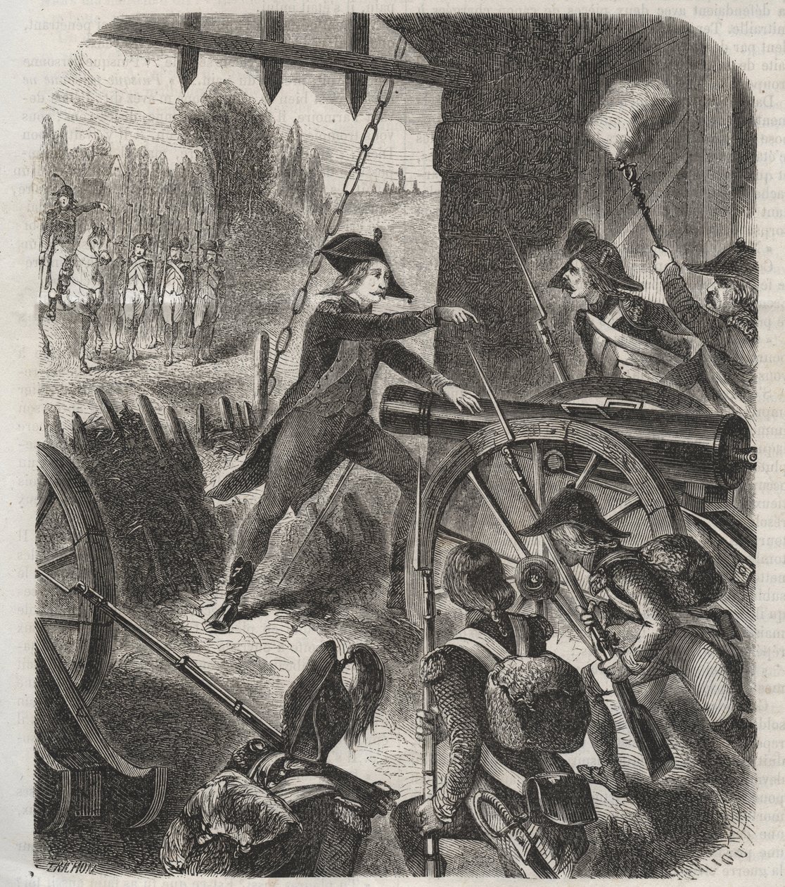 ANGLICKÁ REVOLUCE. Hrdinský čin Desilles - Francouzská revoluce: případ Nancy. Dne 31. srpna 1790 zahájil markýz de Bouille (Francois Claude Amour du Chariol, markýz de Bouille) (1739-1800) represe proti vojákům posádky Na. od Unknown artist