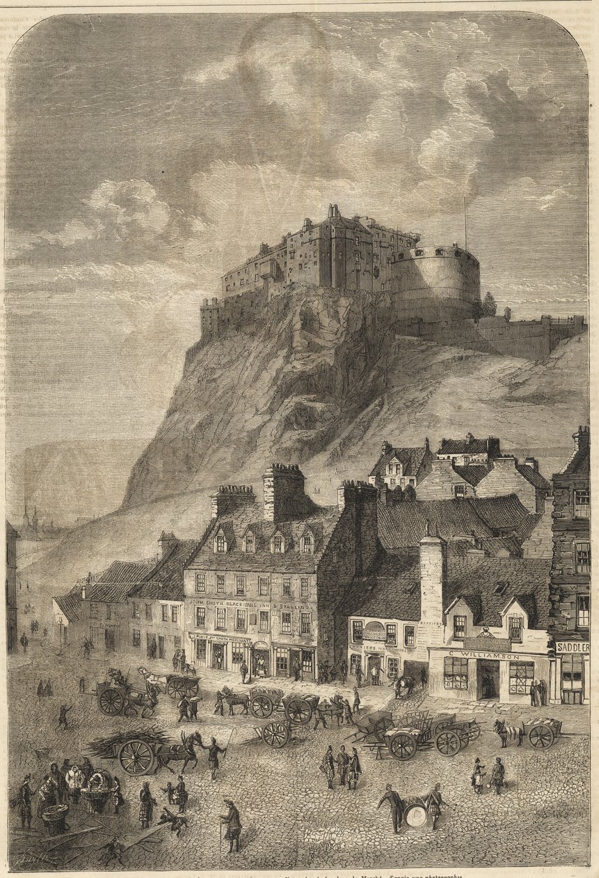Edinburgh Castle - Edinburgh Castle ve Skotsku - 1864 od Unknown artist