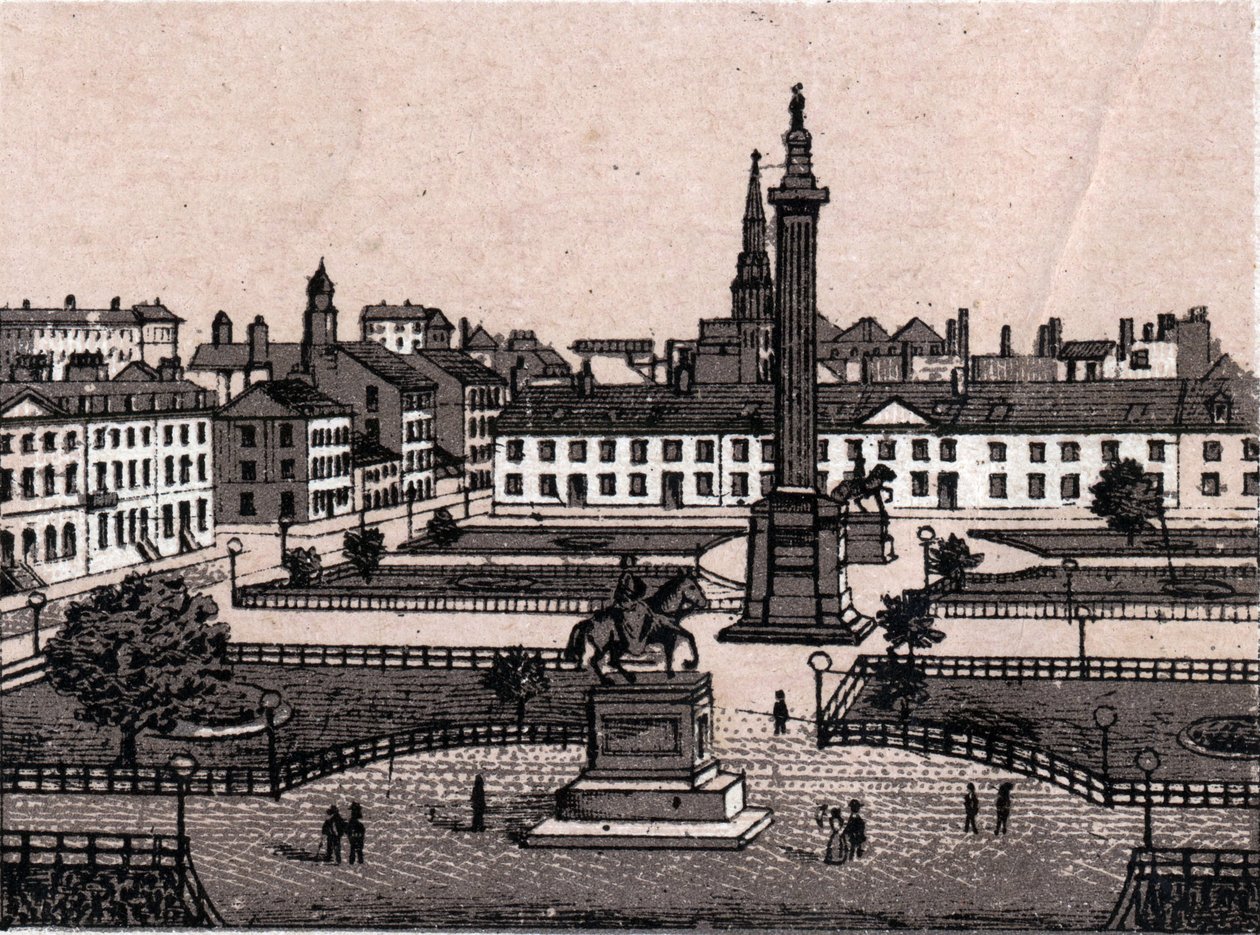 Edinburgh, Skotsko: pohled na George Square v Edinburghu. v „“ Svět ilustruje 168 pohledů““ Nedatováno (konec 19. století) od Unknown artist