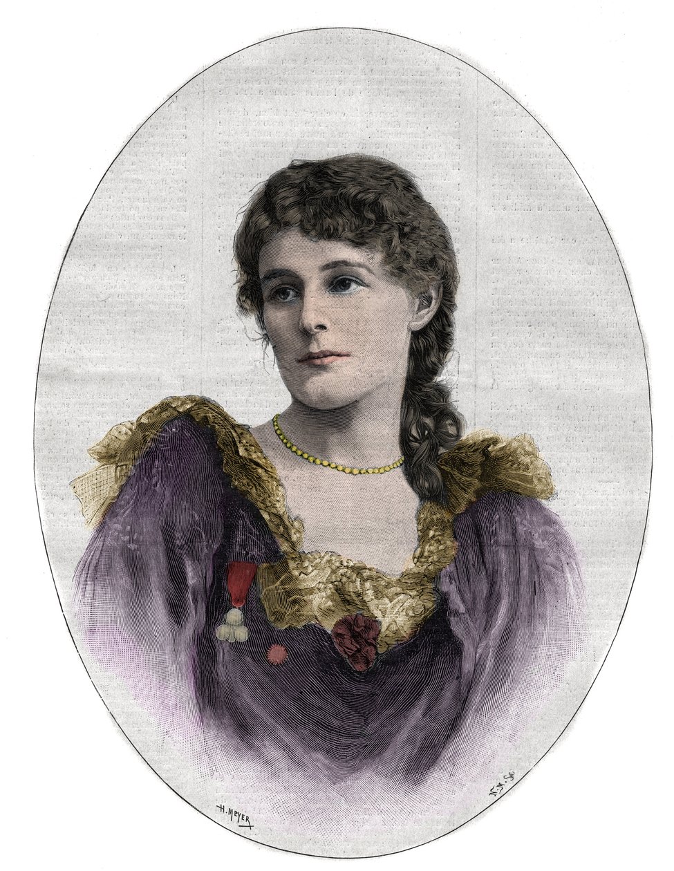Edith Maud Gonne (1866-1953), irský revolucionář od Unknown artist