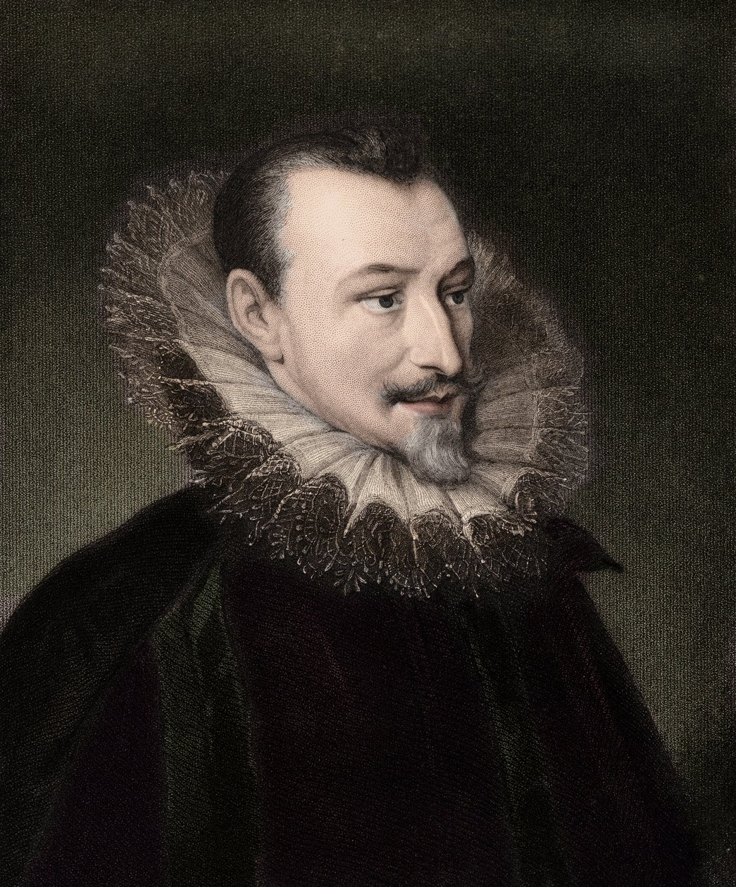 Edmund Spenser c1552/3-1599 - rytina - 19. stol. od Unknown artist