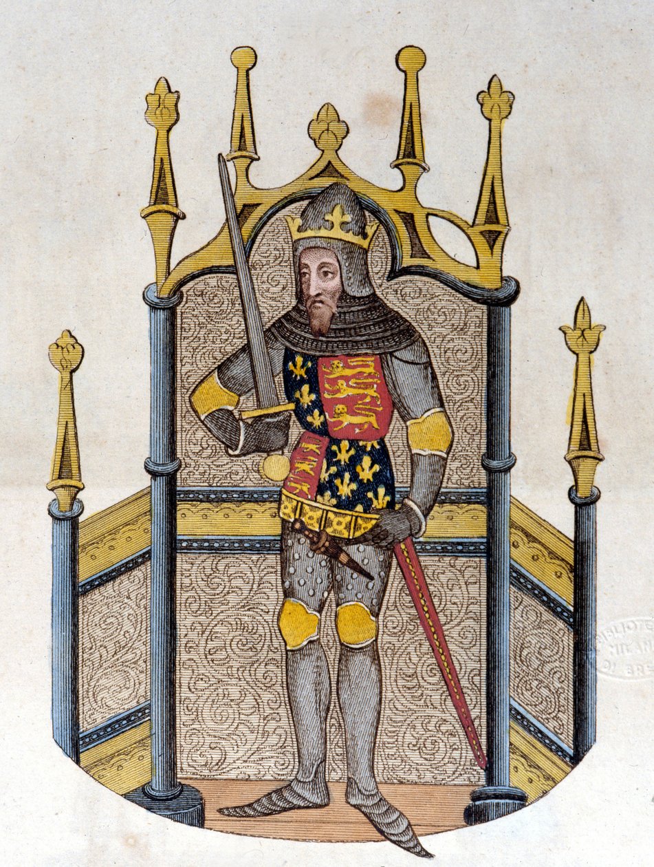 Edward III (1312-1377), anglický král Rytina z počátku 19. od Unknown artist