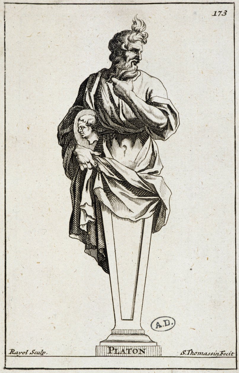 Rytina sochy Platóna od Unknown artist