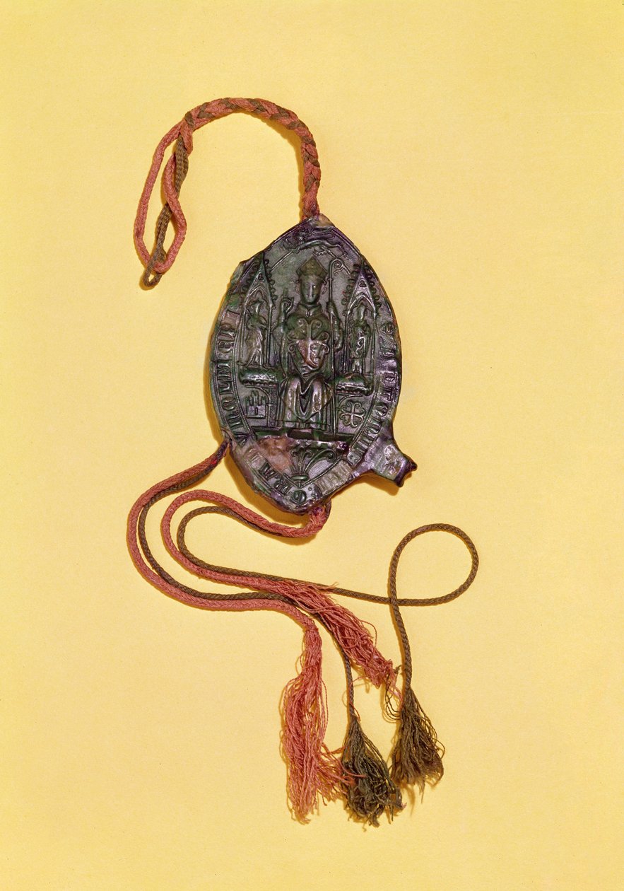 Biskupská pečeť patřící Anthonymu Beckovi, biskupovi z Durhamu († 1310), kolem roku 1284 od Unknown artist