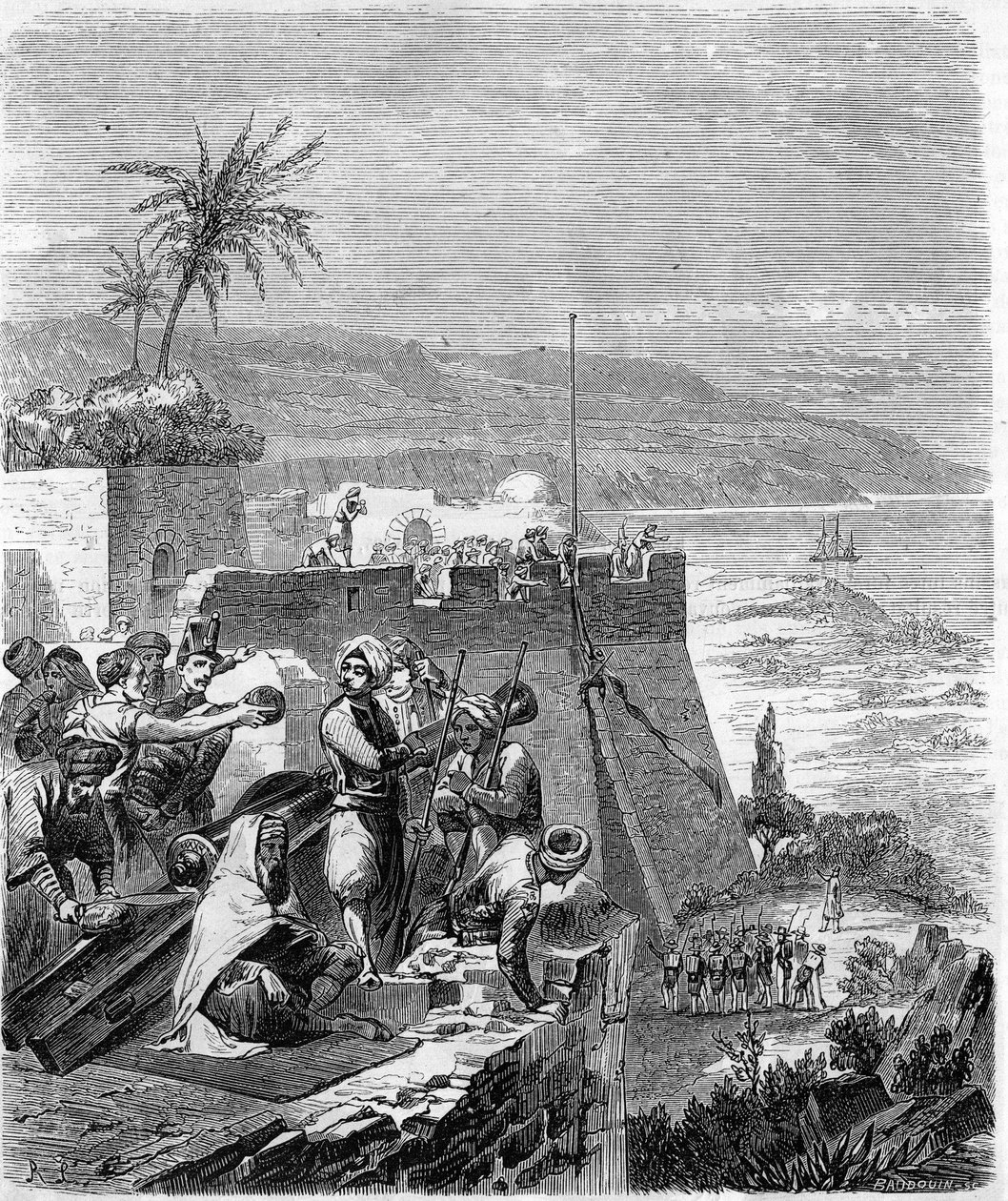 Epizoda dobývání Alžírska v roce 1832 – Taken of Bone, 21. března od Unknown artist