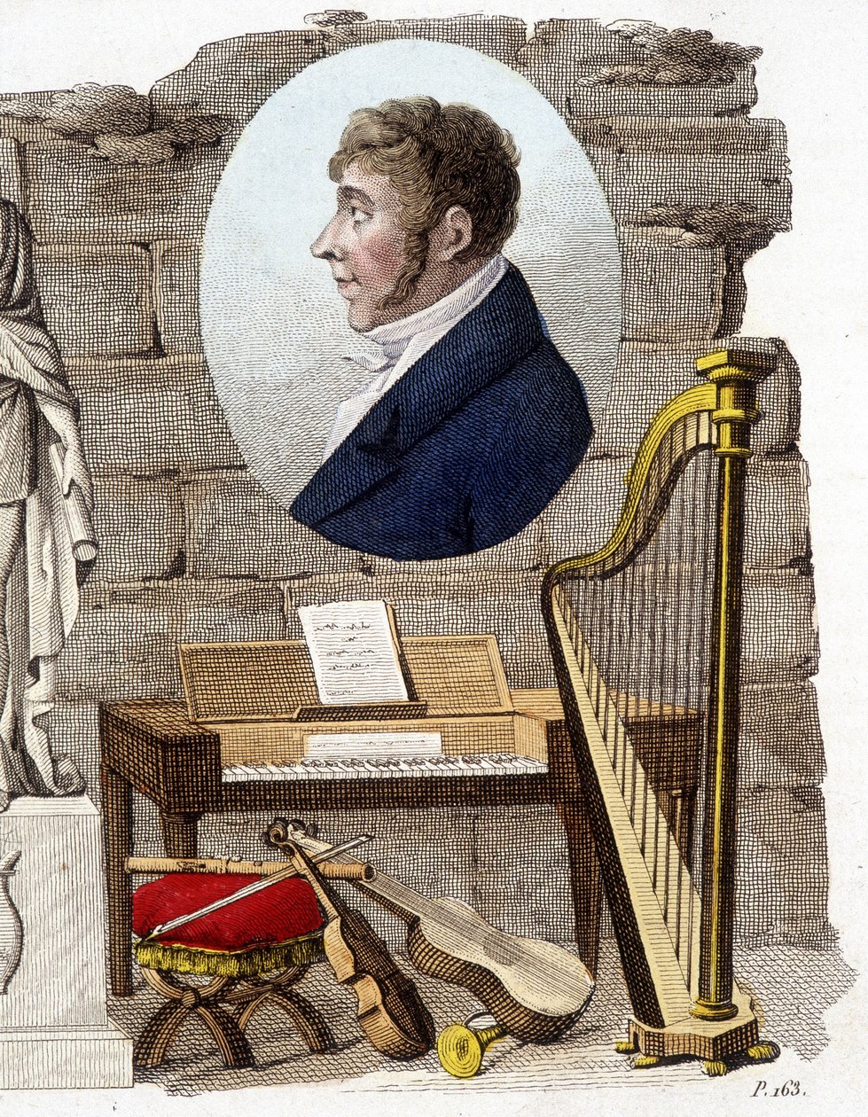 Etienne Mehul , francouzský skladatel a varhaník (1763-1817). od Unknown artist