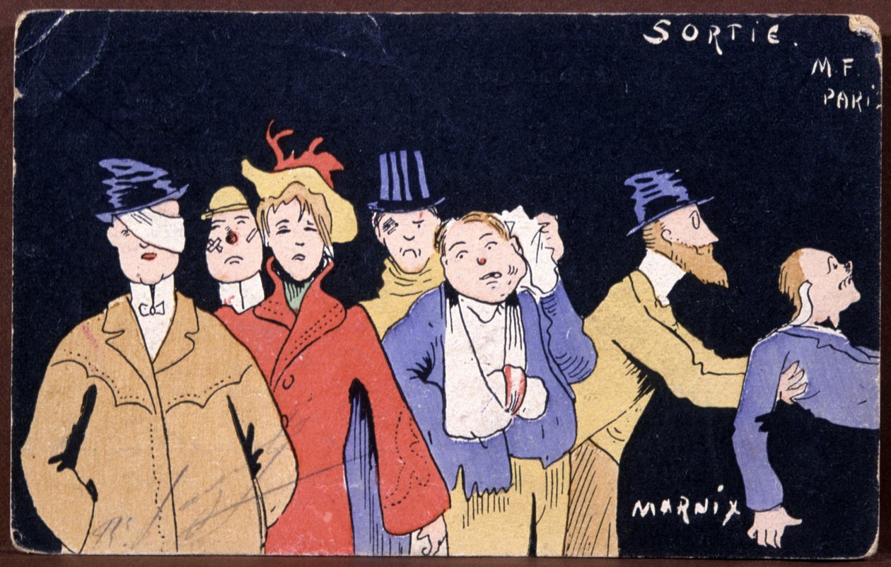 Exit M. F. Paki, počátek 20. století (ilustrace) od Unknown Artist
