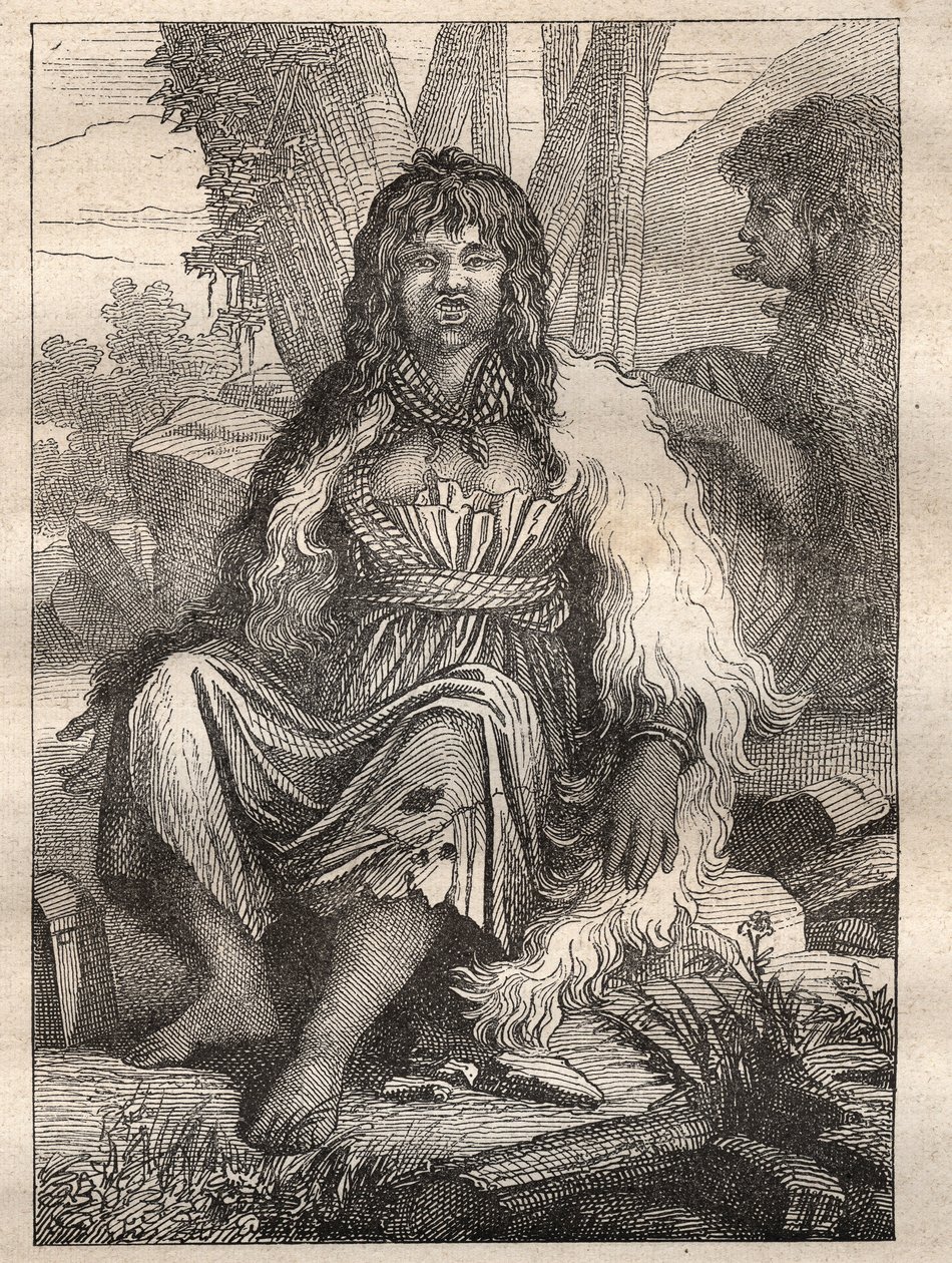 Expedice kolem světa (1785-1788) Jeana Francoise Galaupa de La Perouse (1741-1788): typy žen z francouzského přístavu (Aljaška) - ilustrace převzata z „“Les Grands Mariners du 18th century““ od Unknown artist