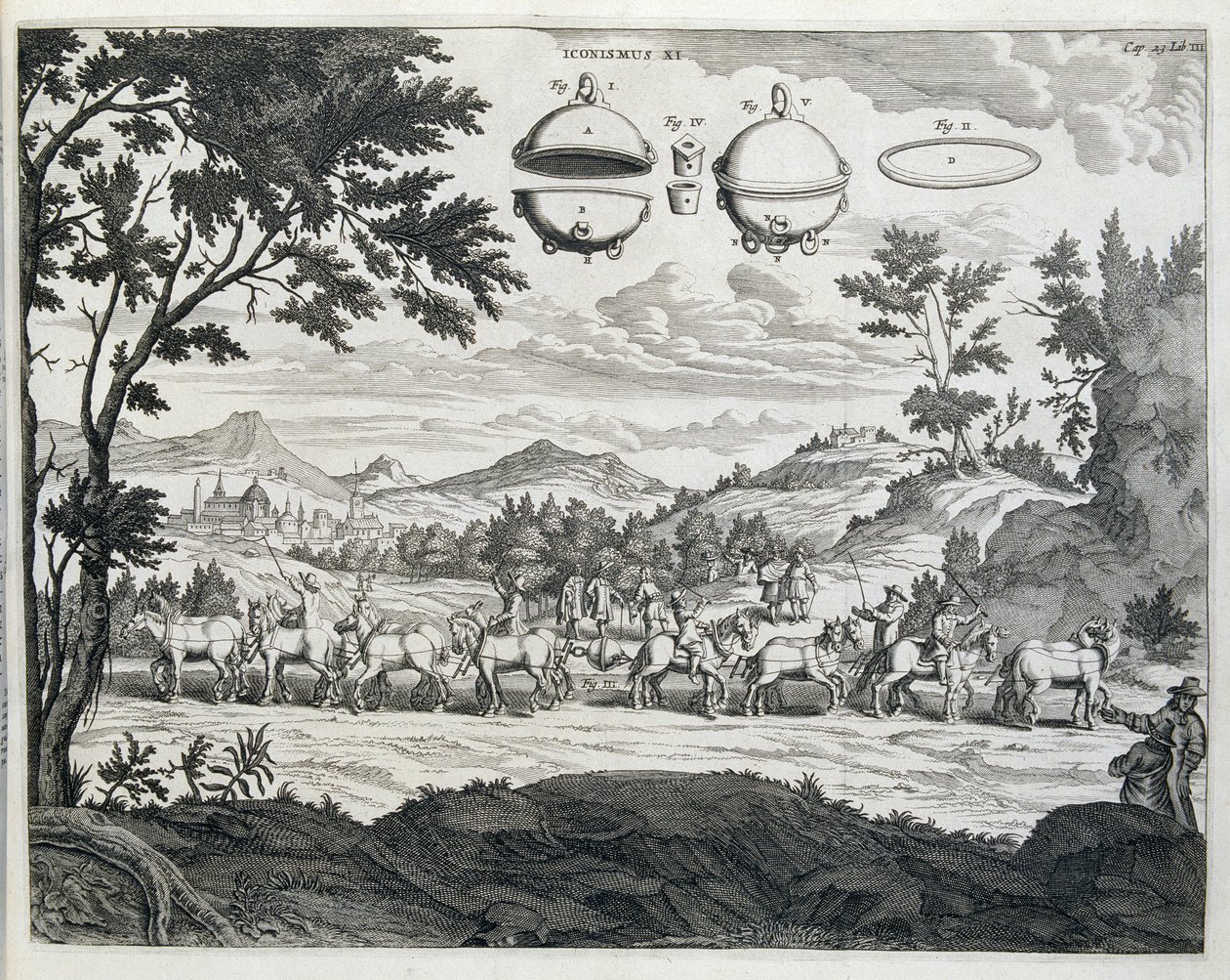 Experiment Otto von Guericke (Otto de Guericke od Unknown artist