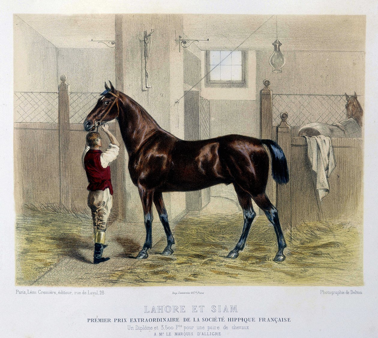 Slavní závodní koně ve filmu "Kentaur"" 1866 od Unknown artist