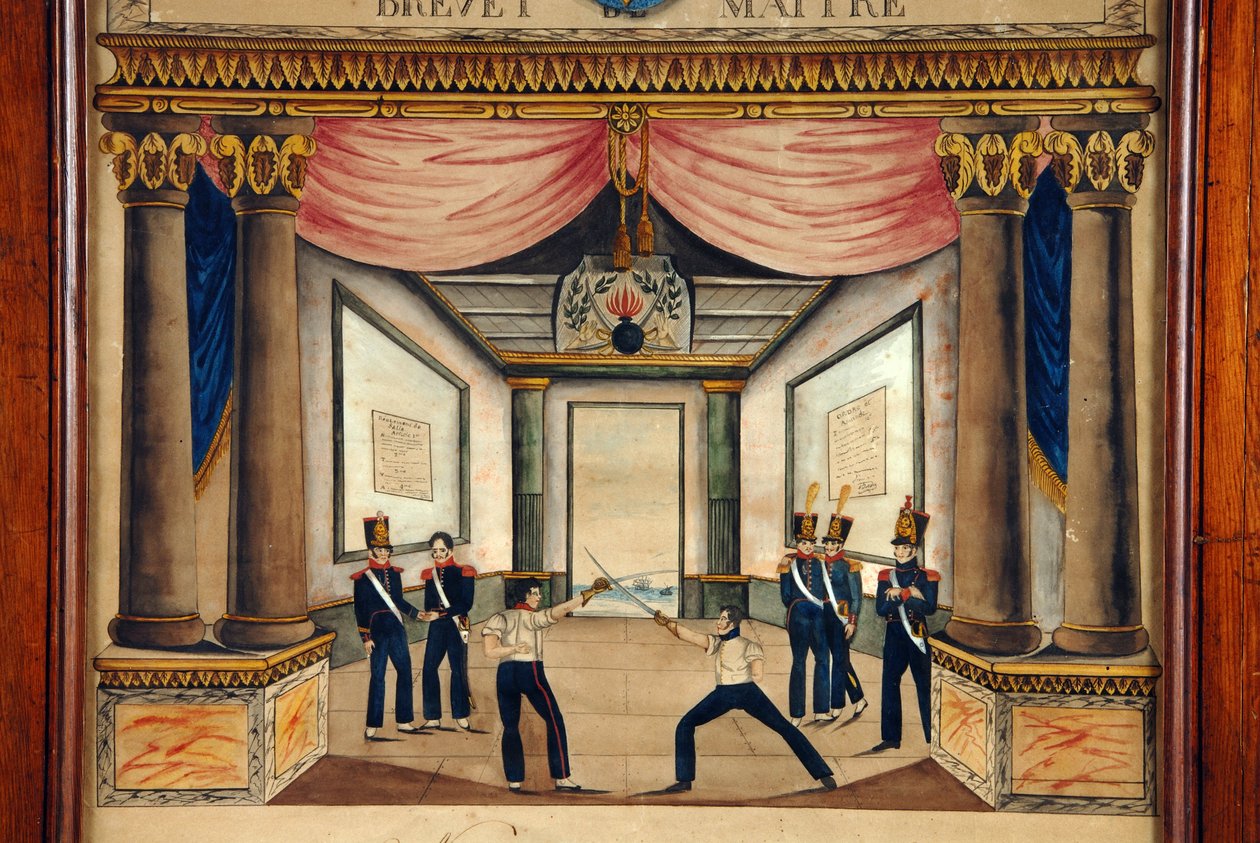 Oplocení: patent Cont pointe z dubna 1826. od Unknown artist