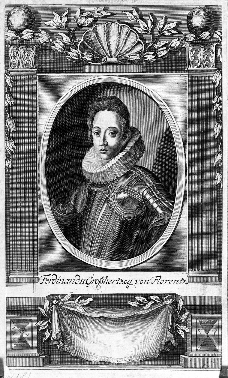 Ferdinand II. Medicejský (1610 - 1670). od Unknown artist
