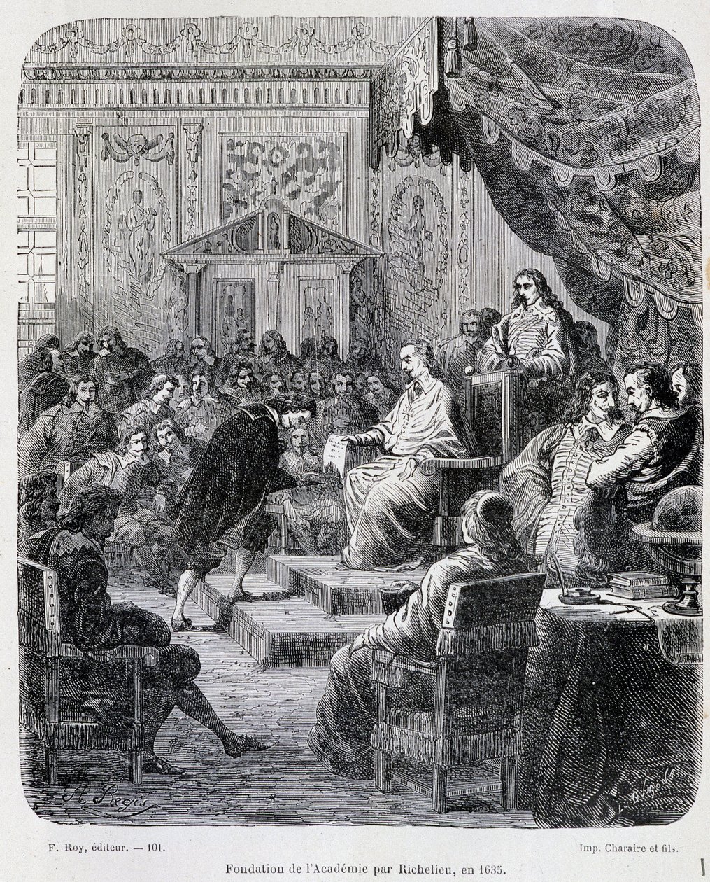 Nadace Francouzské akademie od Richelieu od Unknown artist