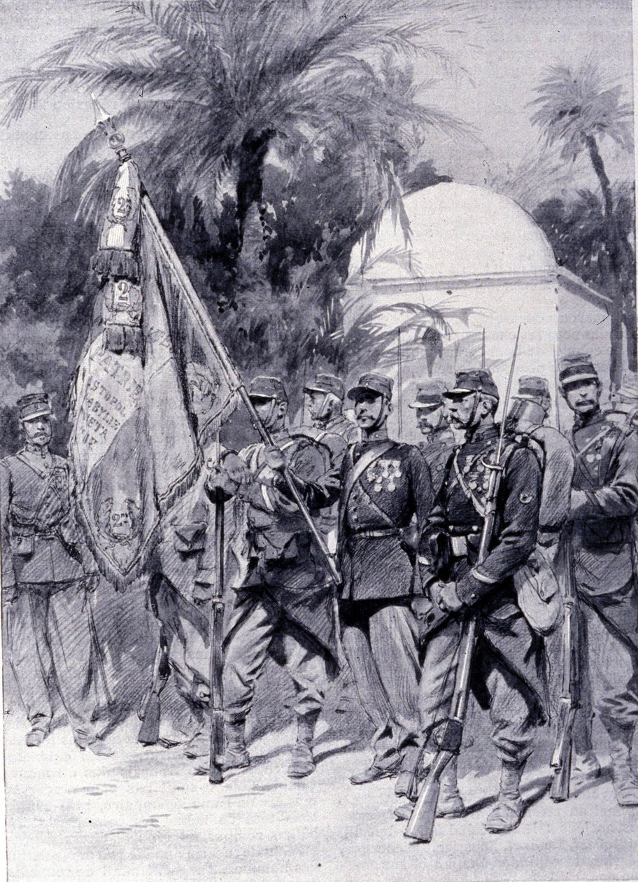 Vojáci cizinecké legie v uniformě. 1878. od Unknown artist