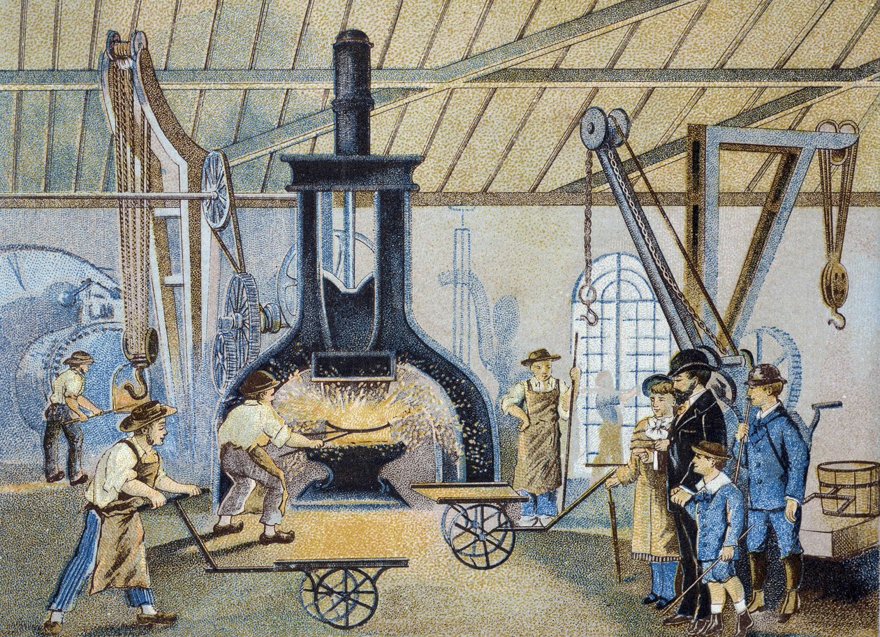 Kovárny v 19. století od Unknown artist
