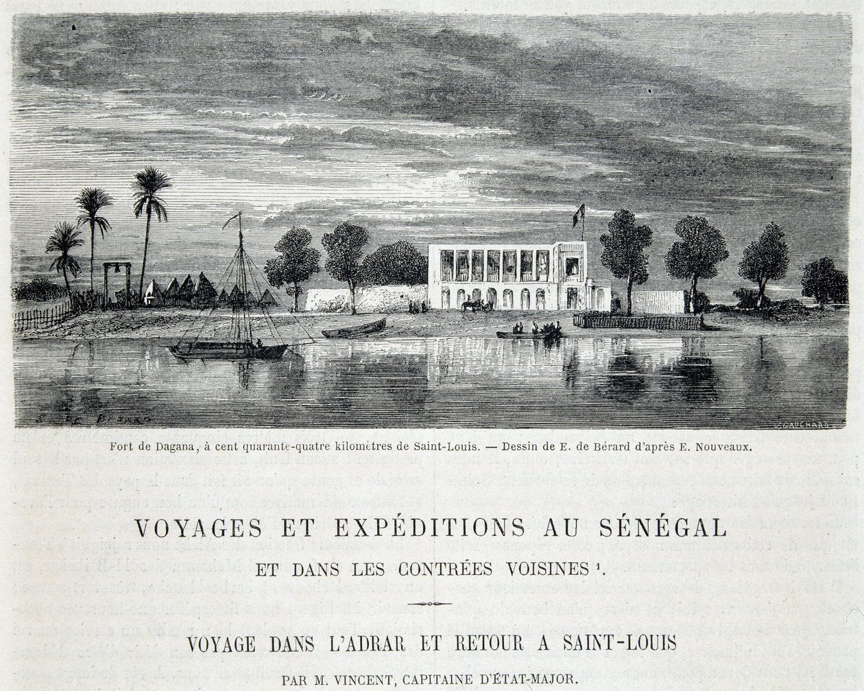 Fort de Dagana od Unknown artist
