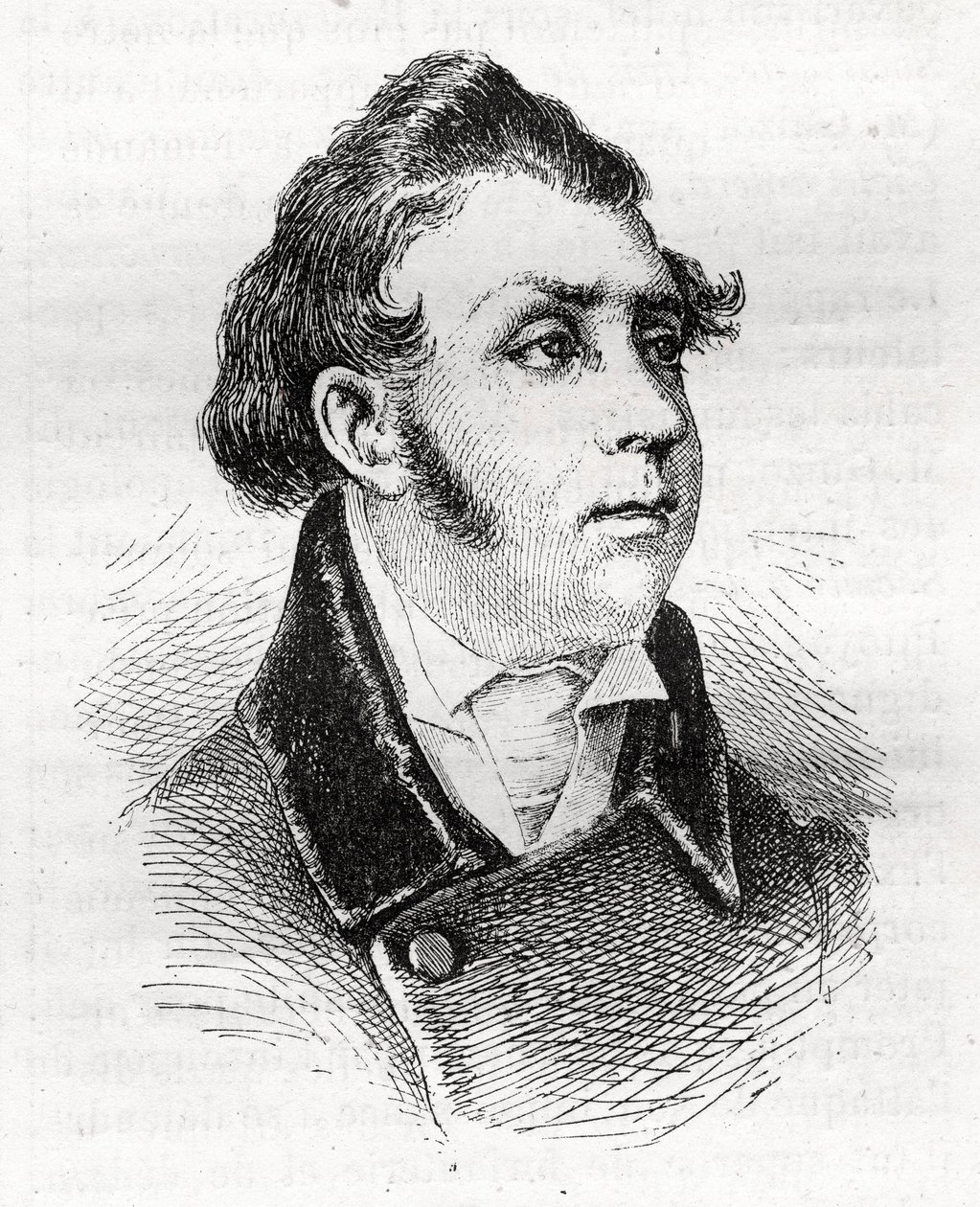 Francois Charles (Francois-Charles) Dulong - francouzský právník a politik - 1792-1834 - rytina od Unknown artist