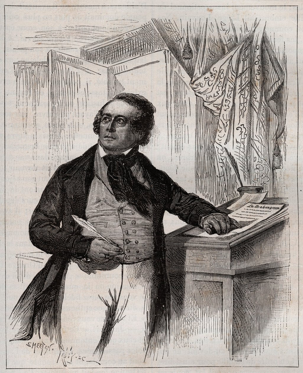 Francois Van Campenhout 1779-1848 - belgický operní pěvec, dirigent a skladatel. od Unknown artist