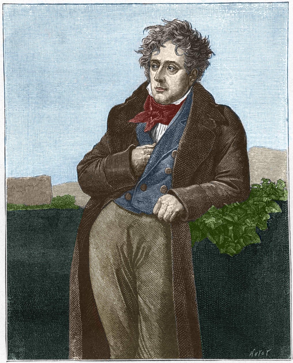 François René Chateaubriand (vikomt z) (1768 - 1848). od Unknown artist