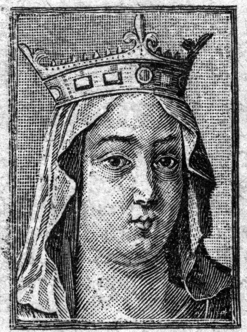 Fredegonde (545-597), třetí manželka Chilperika I., krále Franků z Neustrije. od Unknown artist