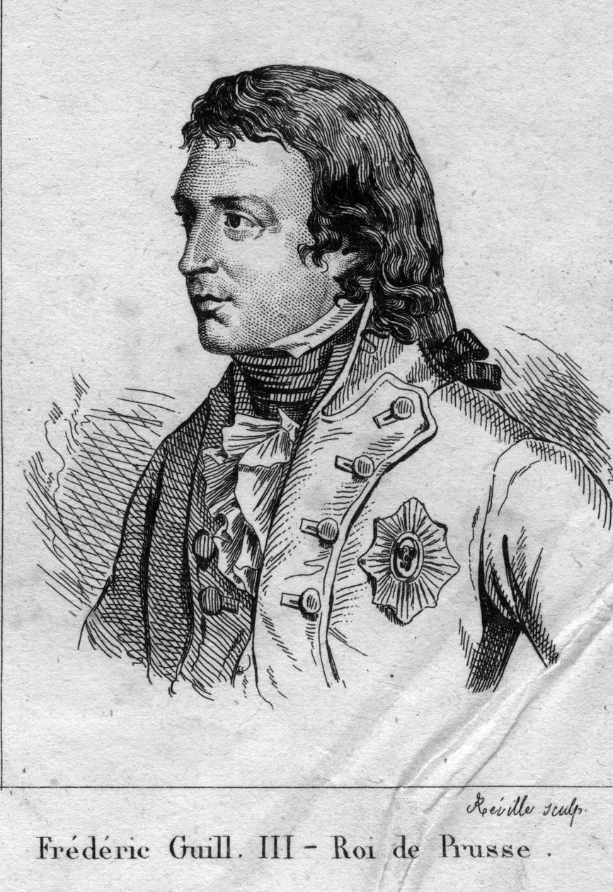Fridrich Vilém III Pruský - Portrét pruského krále Fridricha Viléma III. (1770-1840). od Unknown artist