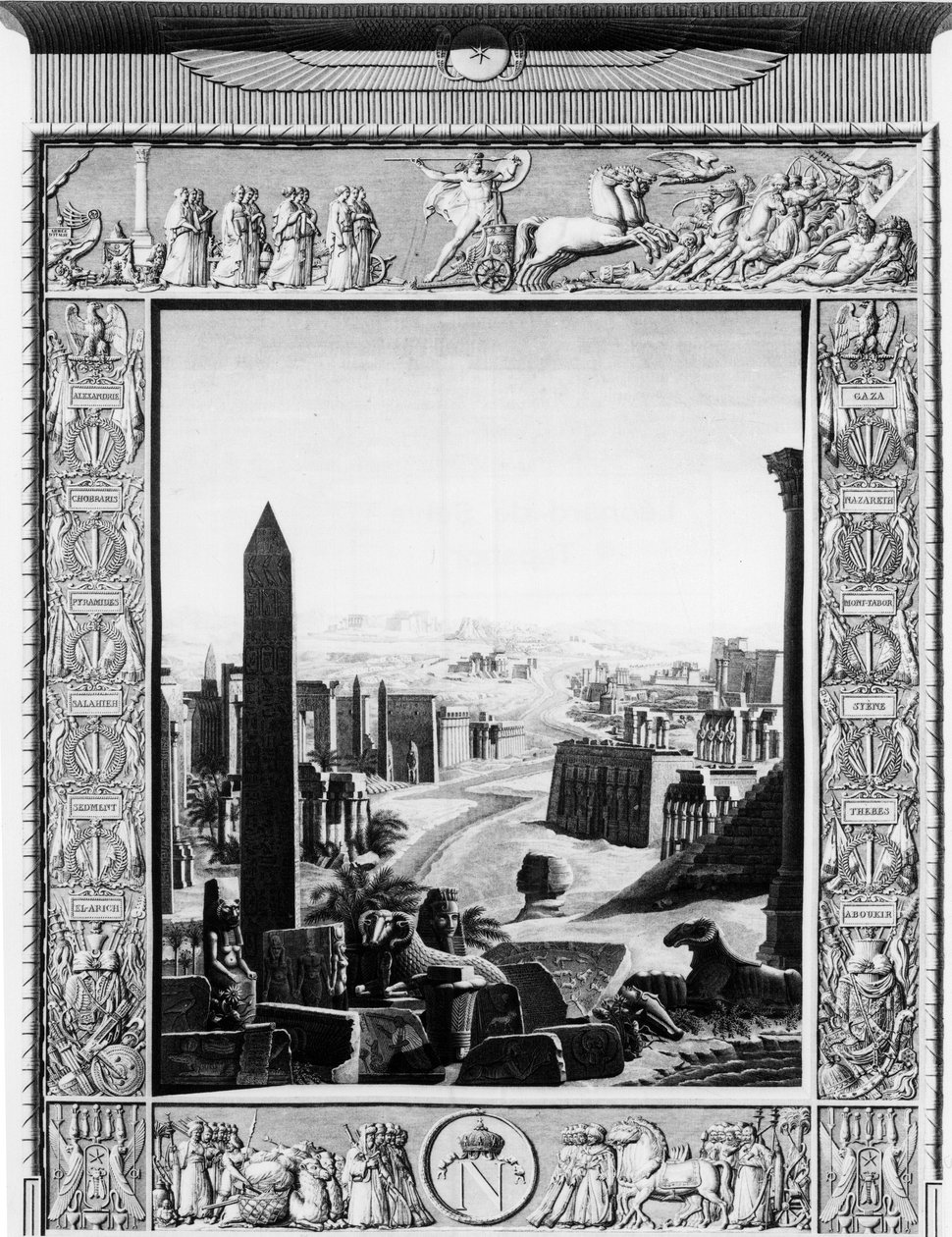 Frontispice of “” Popis Egypta”” - začátek 19. století od Unknown artist