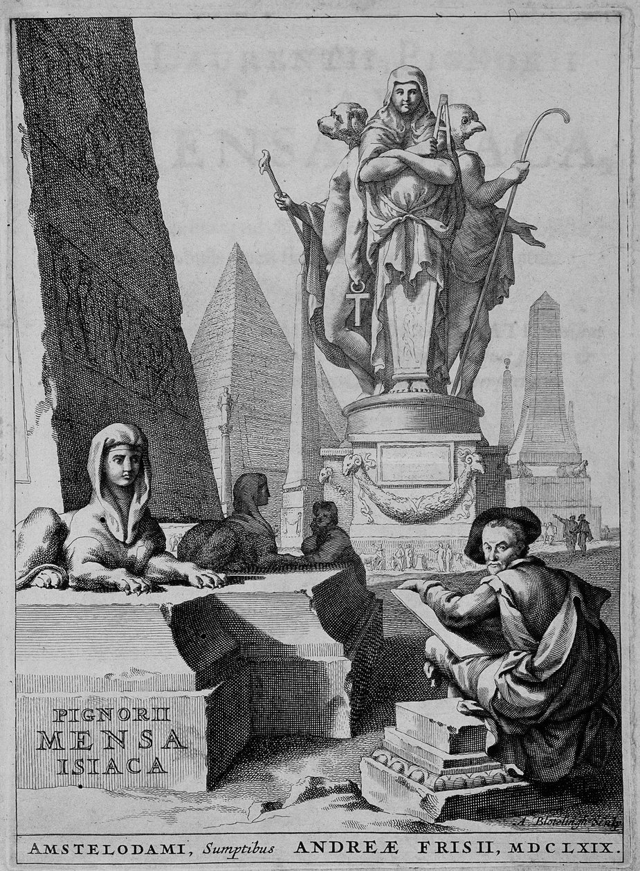 Frontispice „Mensae Isiaca“ (což dává význam posvátných obřadů mezi Egypťany) od Unknown artist