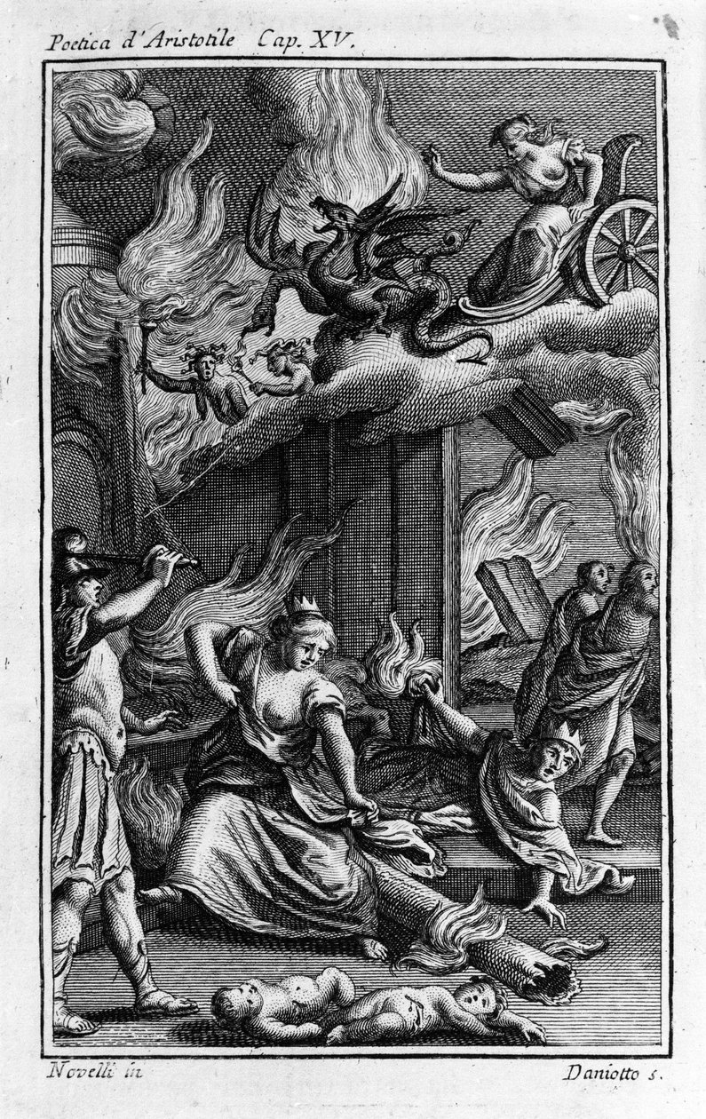 Frontispice „Poetické“ řeckého filozofa Aristotela (384-322 př.nl). 17. století od Unknown artist