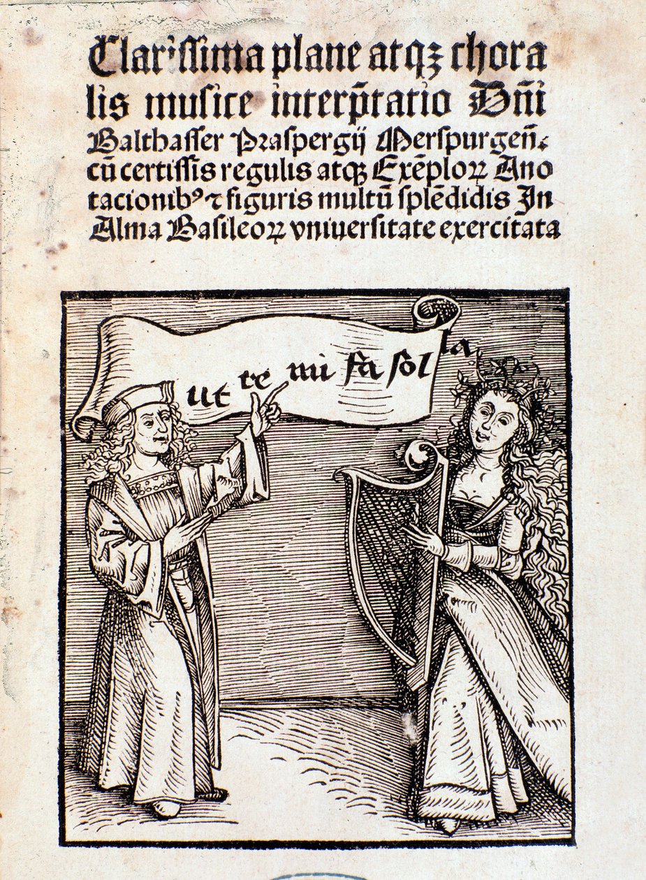 Frontispis nejslavnější a sborové hudby v překladu Prasperga od Unknown artist
