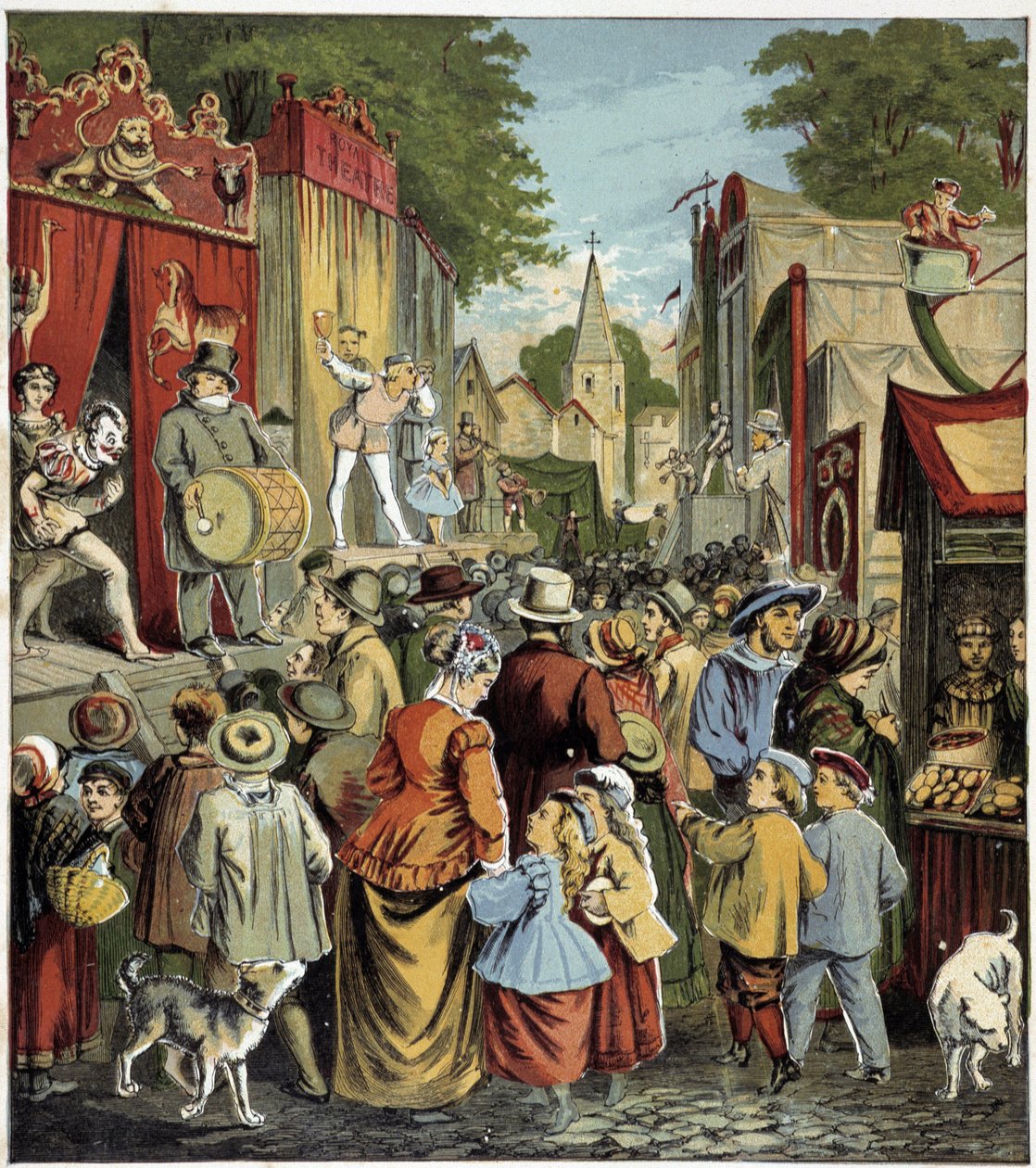 Slavnostní karaina. Ilustrace dětské knihy v 19. století. od Unknown artist
