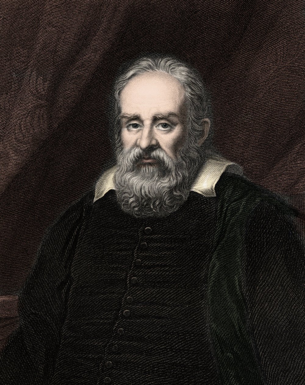 Galileo Galilei (Galilee) 1564-1642 - rytina - 19. stol. od Unknown artist