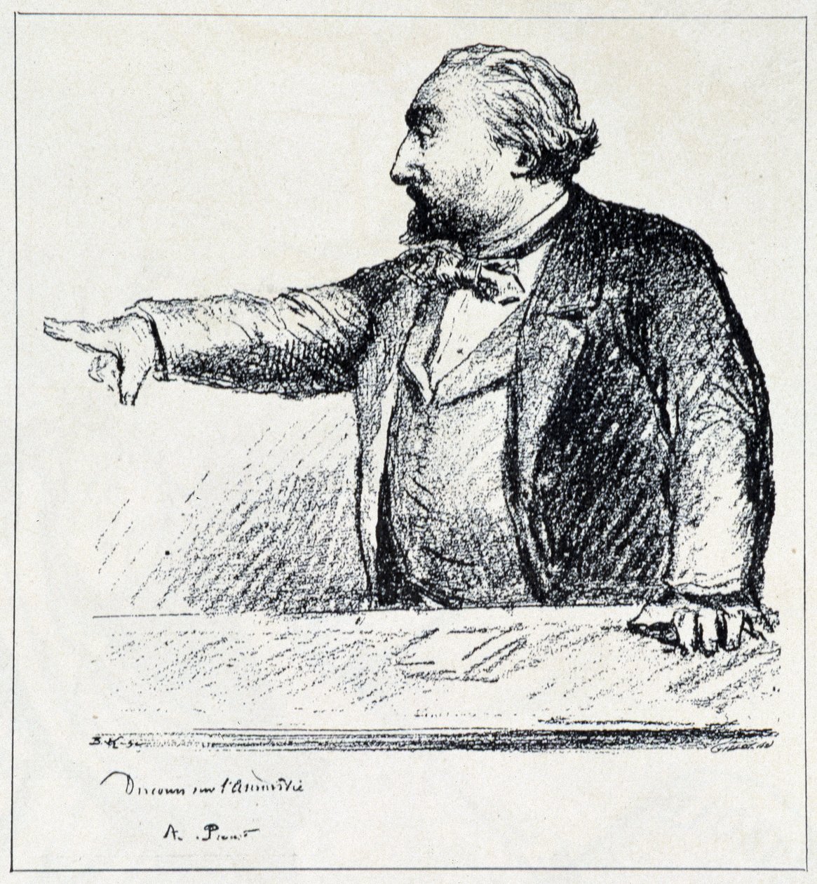 Gambetta přednáší svůj projev o Amnestyi. od Unknown artist