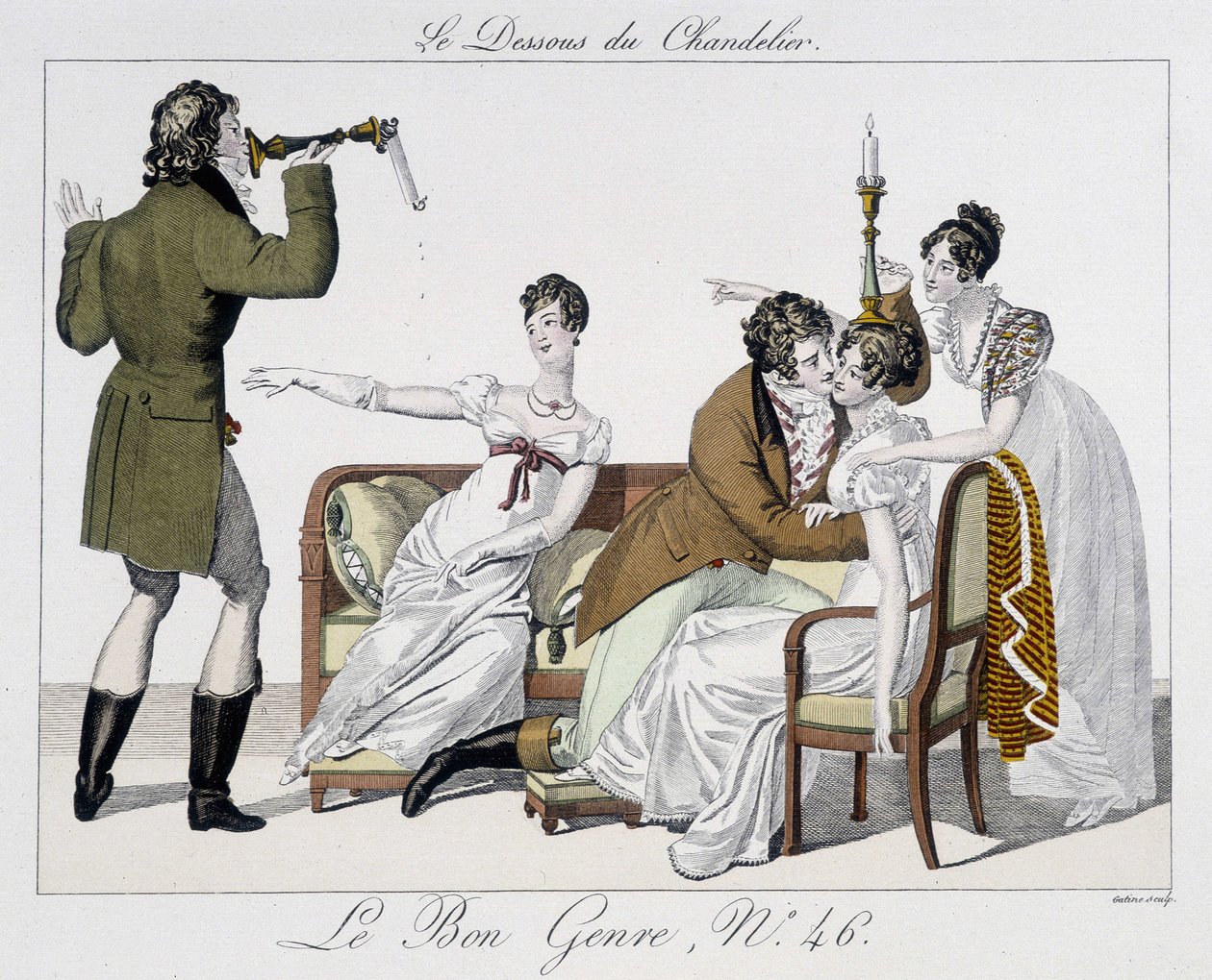Hra: spodní strana svícnu - v „“ dobrém žánru“, č. 46 od Unknown artist