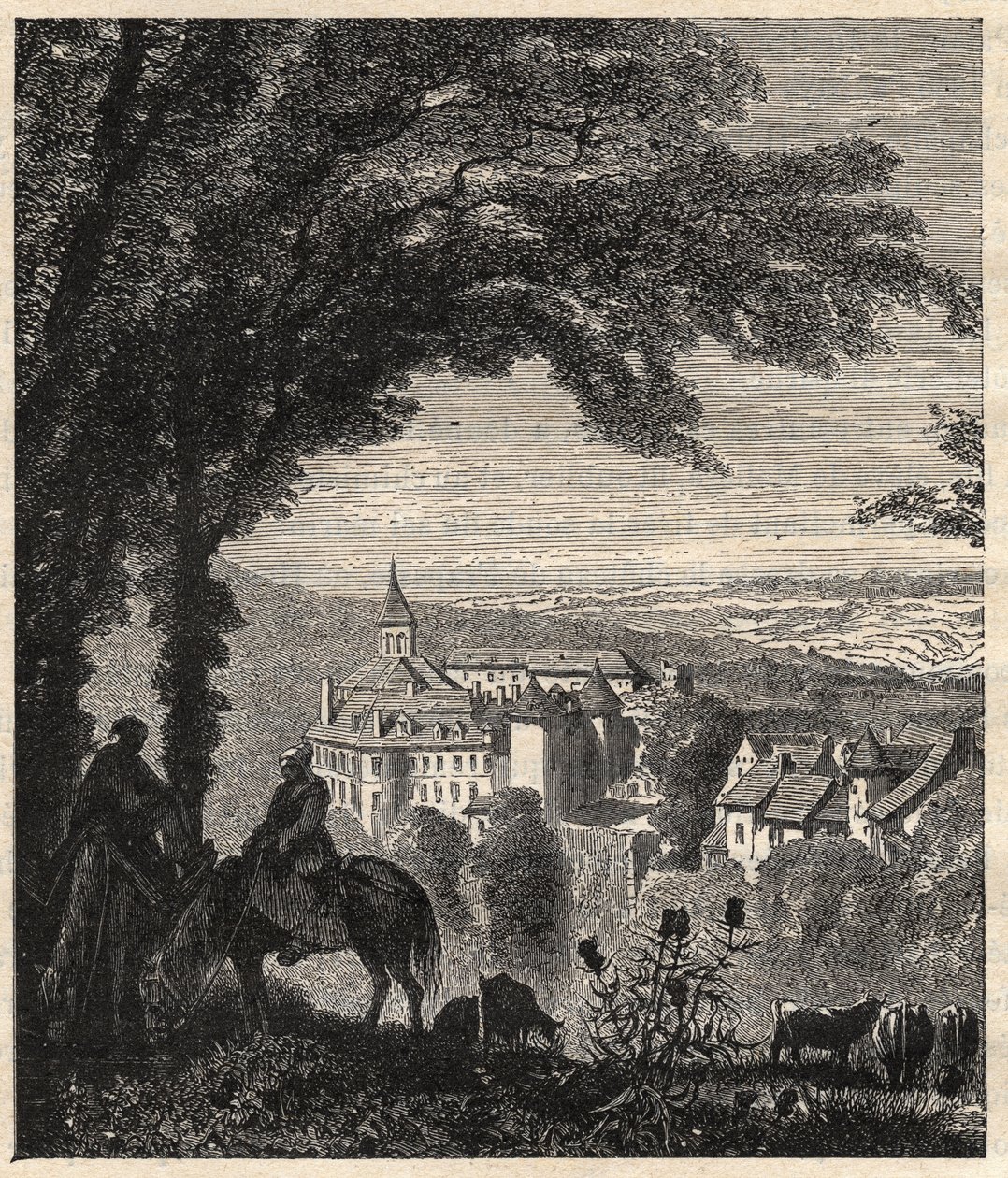 Gargilesse-Dampierre (Gargilesse Dampierre) - Indre - Francie - rytina „“ PATRIE“ - PECTURESSE POPIS FRANCIE V 6 SVAZTECH LUCIEN HUARD - konec 19. stol. od Unknown artist