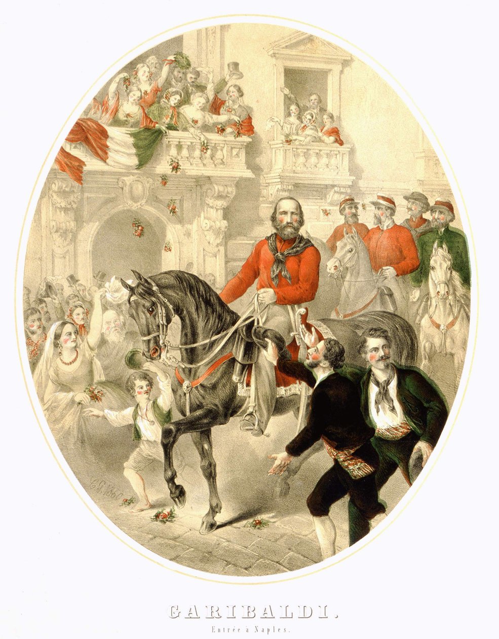 Garibaldi: Vstup do Neapole v roce 1860 od Unknown artist