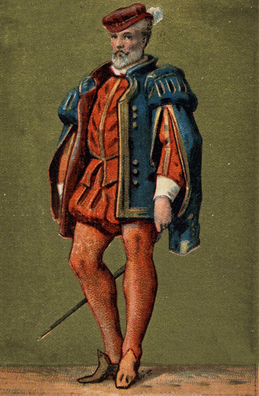 Gaspard de Coligny (1519-1572), admirál Francie. od Unknown artist