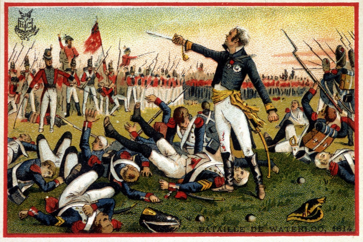 Generál Cambronne v bitvě u Waterloo (1815) - chrom., konec 19. stol. od Unknown artist